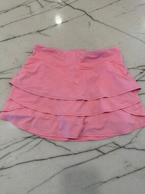 Athleta Girl Pink Tiered Athletic Skort